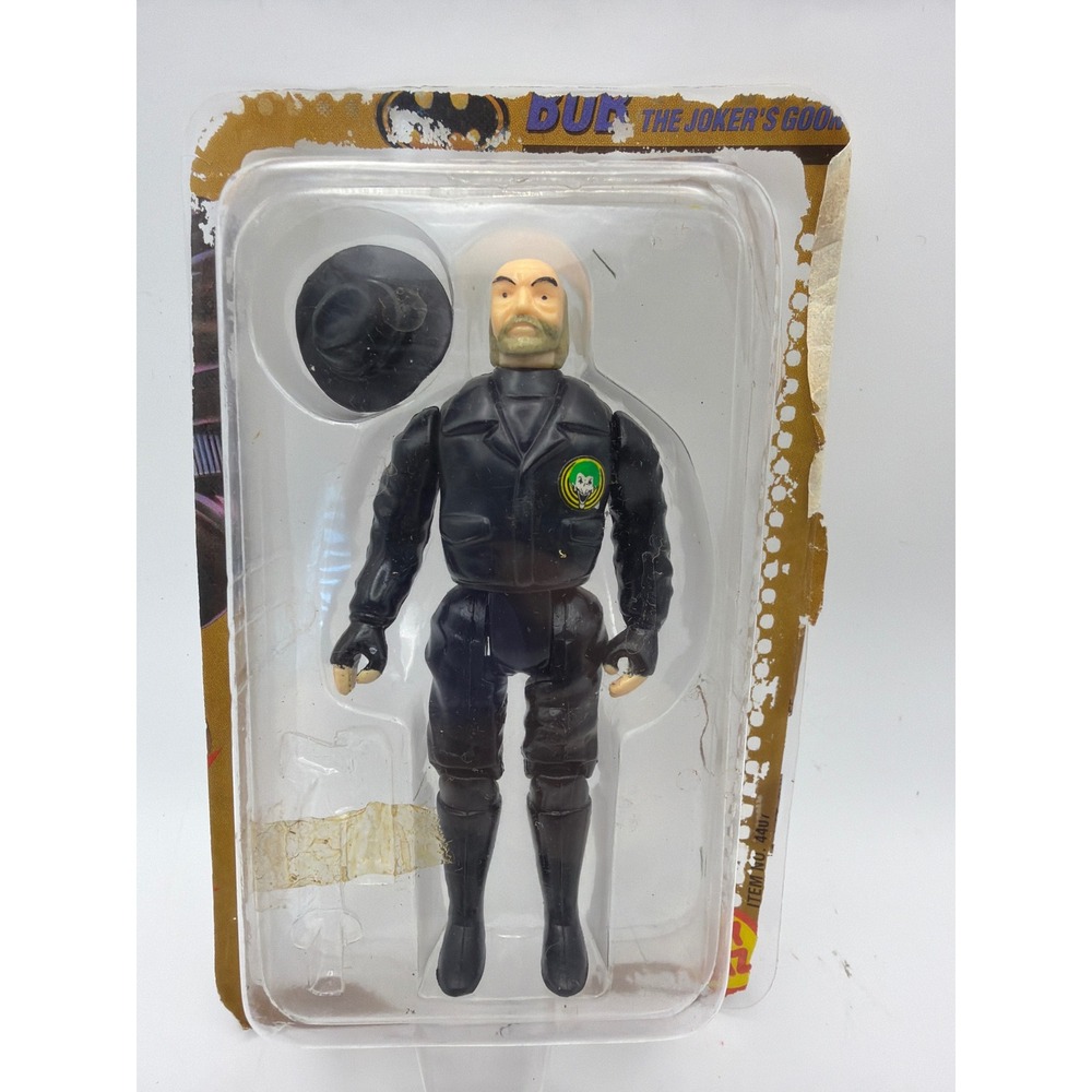 Vintage 1989 Batman Movie Bob The Jokers Goon Action Figure with Hat Toy Biz